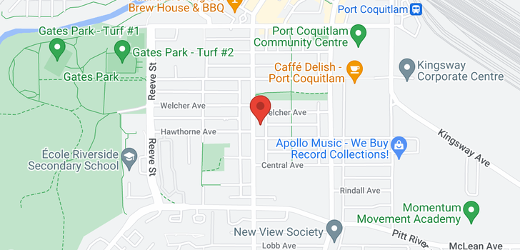 map of 205 2330 SHAUGHNESSY STREET
